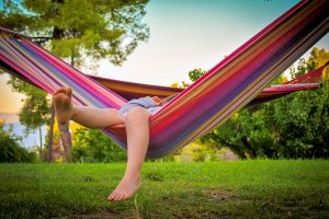 girl in hammock