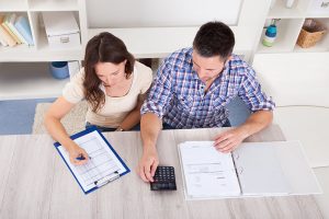 couple working on their finances