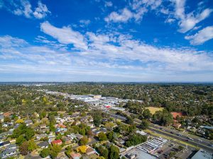 aerial view over ringwood